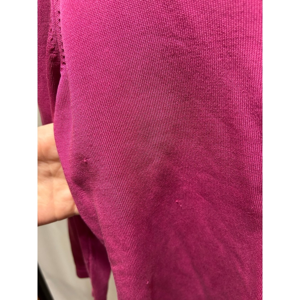Ann Taylor Silk Blend Sweater Womens SP Pink Good Scoop Neck 3/4 Sleeve 113187 - Picture 6 of 7